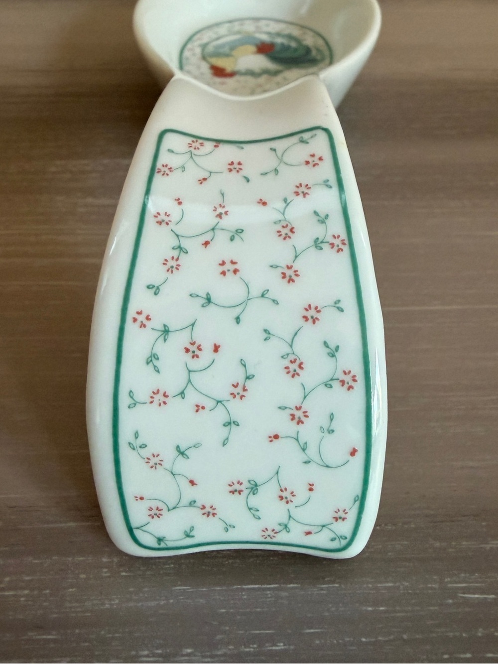 Vintage Spoon Rest George Good By Fabrizio 1985 Rooster Farmhouse Cottage Core - Picture 3 of 5